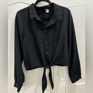 Tie front blouse